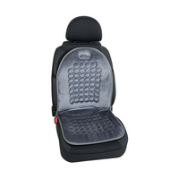 Pernă auto LAMPA Magnetic-Velour Cushion, gri, efect de masaj