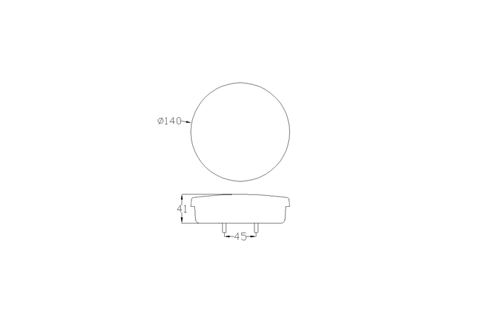 TT TECHNOLOGY TT.12008 Glo-Trac LED Lampă spate Hamburger cu 3 funcții, universală
