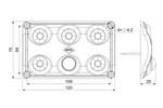 Lampă auto interioară neagră cu LED HORPOL LWD2156/CZ, 900 lm, cu senzor de mișcare