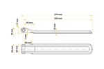 Balama laterală cu mâner WINTERHOFF BSCH 10-17-270+BSCHG 10-17-A montare laterală completă pentru remorcă