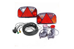 Set de lumini: lumini spate ASPÖCK + lumini de degajare laterale ASPÖCK + cablaj MANTES 7m 13-PIN
