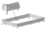 Laterale OUTLET BIS din aluminiu H-300 pentru remorci TEMARED TRANSPORTER 3217/2 și HOCHLADER 320/2 