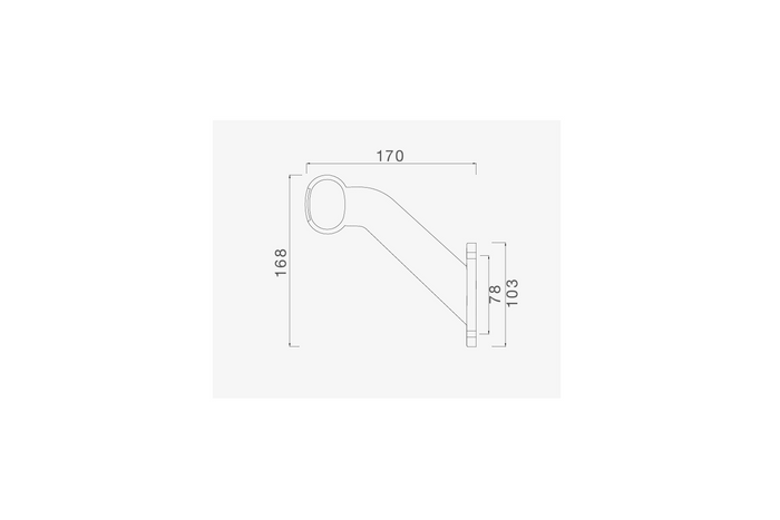 Lampe de poziție stânga+dreapta ASPÖCK SUPERPOINT II pe braț de cauciuc cu cablu lateral