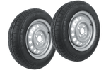 Set doua roti pentru remorci UNITRAILER / TEMARED / NIEWIADÓW / REPO ANVELOPE KENDA 145/80 R13 78N STARCO JANTES 4Jx13"H2 4x100 ET:30