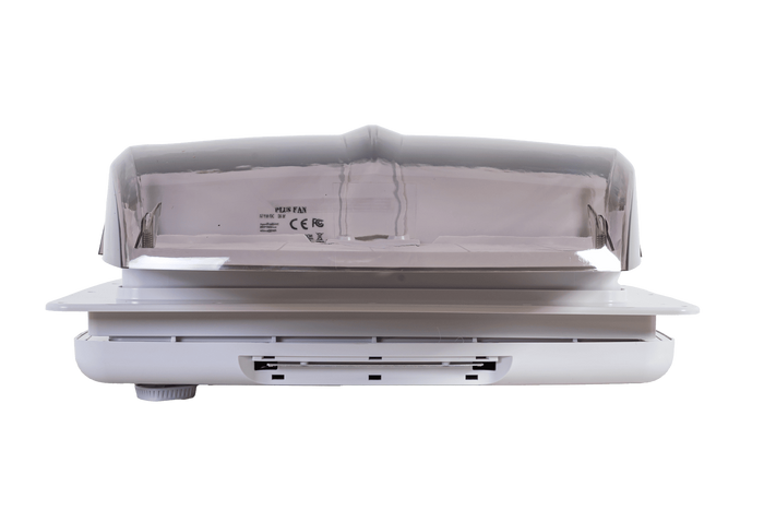 Ventilator automat de acoperiș PUNDMANN PLUS FAN pentru rulote cu iluminare, jaluzea 400×400mm