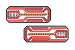 Cablu LED TruckLED L1949+L1950 pentru stopuri, 0,45 m, 6 funcții, stânga+dreapta