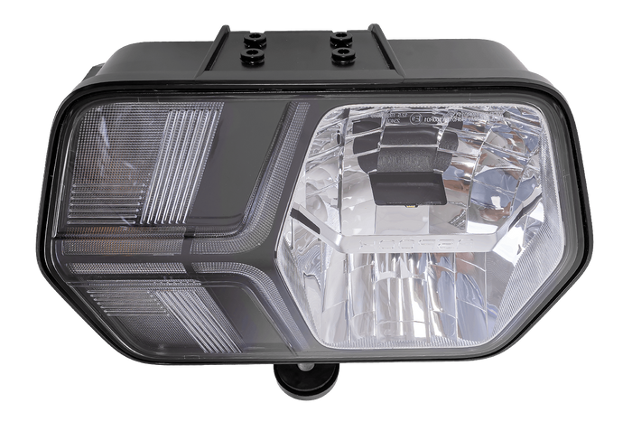 Lampă frontală LED ASPÖCK LuxLED II cu 7 funcții, 6 pini, DEUTSCH DT06-6S, dreapta