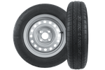 Set doua roti pentru remorci UNITRAILER / TEMARED / NIEWIADÓW / REPO ANVELOPE KENDA 145/80 R13 78N STARCO JANTES 4Jx13"H2 4x100 ET:30