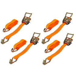 Set de patru benzi de transport UNITRAILER 5m/35mm/2t portocalii cu tensionator
