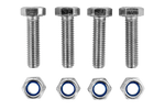 Set de 4x șuruburi hexagonale M8x30 și 4x piulițe autoblocante M8, șurub MARCOPOL clasa 5.8 DIN933